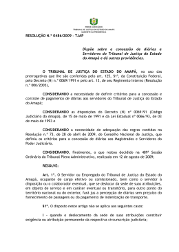 0486/2009 &ndash; TJAP - Tribunal de Justi&ccedil;a do Amap&aacute;