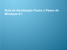 Instalação e atualização do Windows 8.1