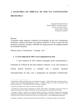 a trajet&oacute;ria do tribunal do j&uacute;ri nas constitui&ccedil;&otilde;es brasileiras