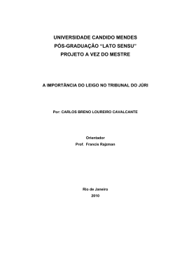 projeto a vez do mestre