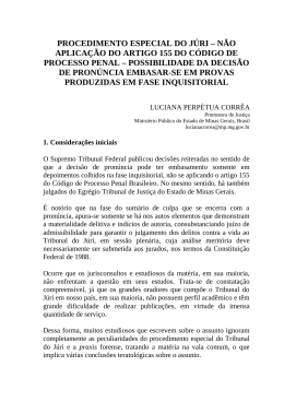 R DJ Coment jurisp processo penal - luciana