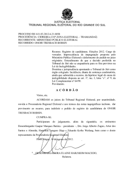 processo RE61103 - Tribunal Regional Eleitoral do Rio Grande do Sul