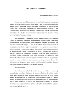 UMA ESCRITA DE (HER)STORY Mariana Maia Simoni (PUC