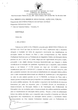 Senten&ccedil;a - educa&ccedil;&atilde;o - Minist&eacute;rio P&uacute;blico do Estado do Piau&iacute;