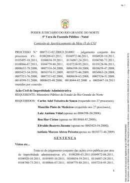 PODER JUDICI&Aacute;RIO DO RIO GRANDE DO NORTE 5&ordf; Vara