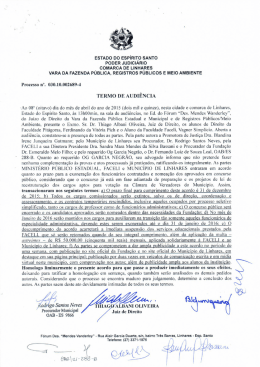 ESTADO DO ESPiRITO sANTO PODER JUDICI&Aacute;RIO