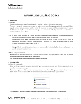 MANUAL DO USUÁRIO DO M3