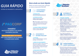 GUIA R&Aacute;PIDO - Cart&atilde;o Odonto System MasterCard