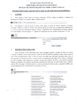 secretaria de finanças diretoria de receitas diversas divisão de