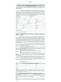 ANEXO I TERMO DE ADES&Atilde;O, REQUERIMENTO DE sENI