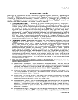 Acordo de Participa&ccedil;&atilde;o