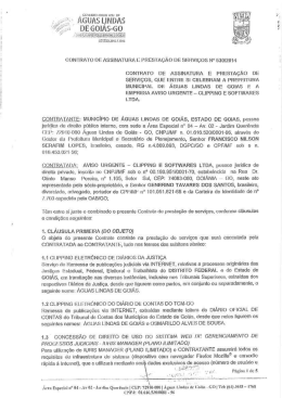 Contrato n&ordm; 530-2014 - &Aacute;guas Lindas de Goi&aacute;s