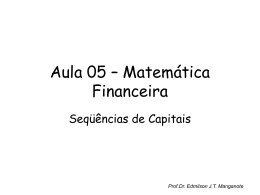 Sequ&ecirc;ncias de capitais