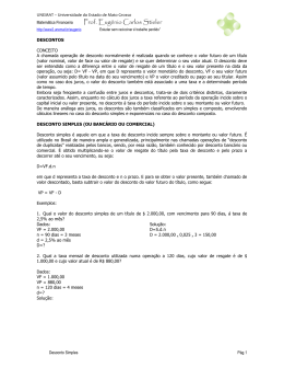 Ementa de Matematica Financeira