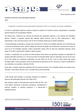 Inquérito à estrutura das explorações agrícolas 2013