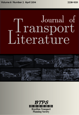 Journal of Transport Literature Volume 8, Number 2 April, 2014