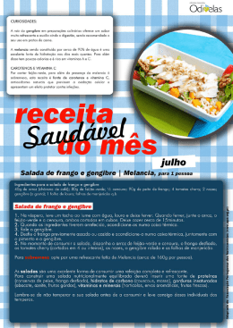 Receita saudável de julho de 2015