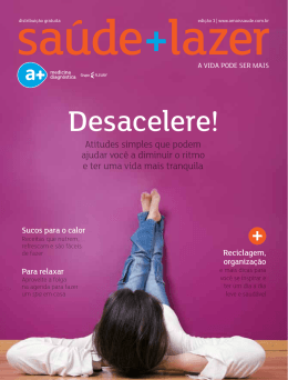 Confira a 3ª Edição da revista +saúdelazer