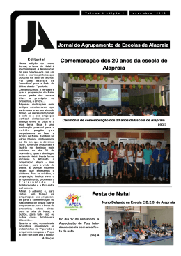 Edi&ccedil;&atilde;o 1 - Agrupamento de Escolas de Alapraia