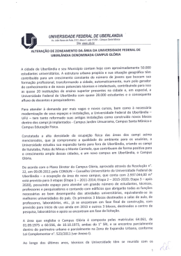 UNIVERSIDADE FEDERAL DE UBERLANDIA Á