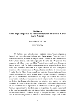 langues ergatives, kuikuro, sintaxe