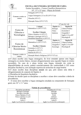 Matriz Curricular
