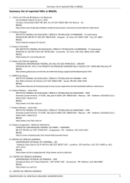 Questionnaire on veterinary education establishments 1