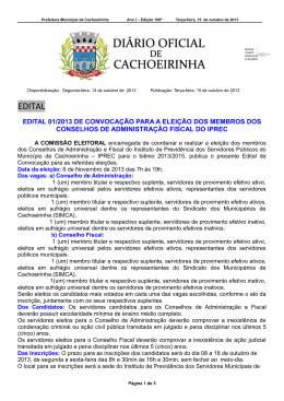 15-10-2013 - Prefeitura Municipal de Cachoeirinha