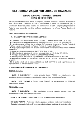 Baixe AQUI O EDITAL DE CONVOCAÇÃO - SINDpd-Ce