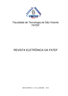 REVISTA ELETRÔNICA DA FATEF - Escola FORTEC