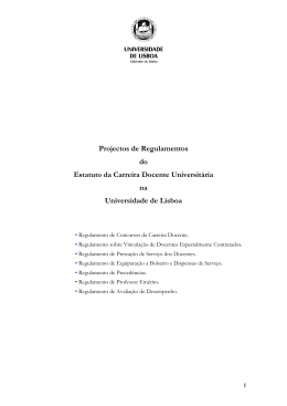 projecto(s) - Sindicato Nacional do Ensino Superior