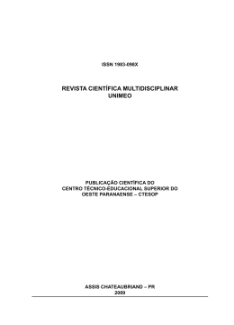 Revista Multidisciplinar Unimeo 2009