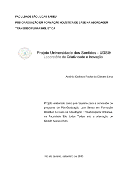 Projeto Universidade dos Sentidos
