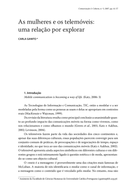 As mulheres e os telem&oacute;veis: uma rela&ccedil;&atilde;o por explorar