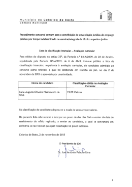 Lista de Classificação Intercalar