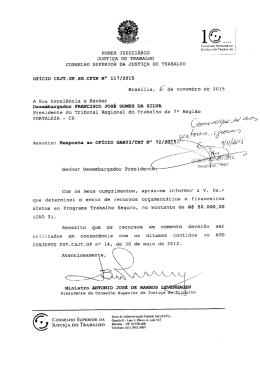 PODER JUDICIÁRIO . _ JUSTIÇA DO TRABALHO CONSELHO