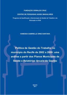 Pol&iacute;tica de Gest&atilde;o do Trabalho no munic&iacute;pio do