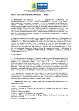 edital scfv novo - Prefeitura do Recife