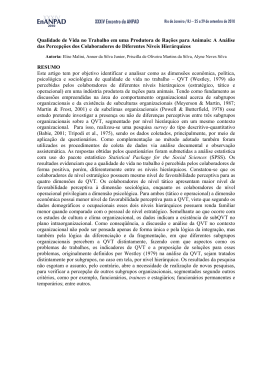 SILVA, Priscilla de Oliveira Martins da. Qualidade de vida no