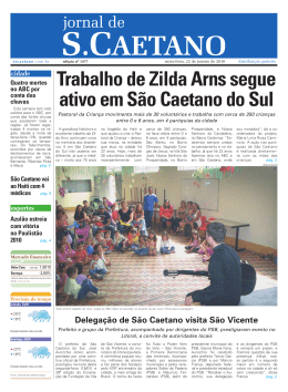 Trabalho de Zilda Arns segue ativo em São Caetano do Sul