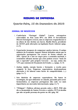 Resumo de Imprensa