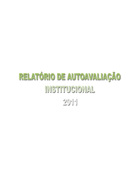RELATÓRIO DE AUTOAVALIAÇÃO INSTITUCIONAL - 2011