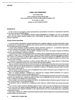ARTIGO QUIMICA DOS LEPIDOPI`EROS