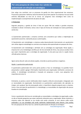 Por uma pesquisa de clima mais rica: saindo do padronizado em