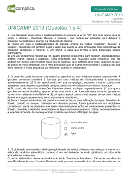 UNICAMP 2013 (Questão 1 a 4)