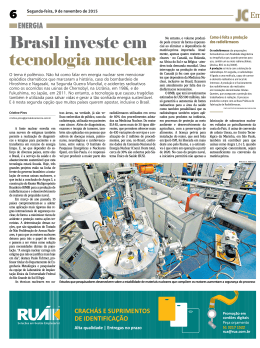 Brasil investe em tecnologia nuclear