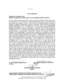 Ata de Abertura do Edital nº 01 / 2013