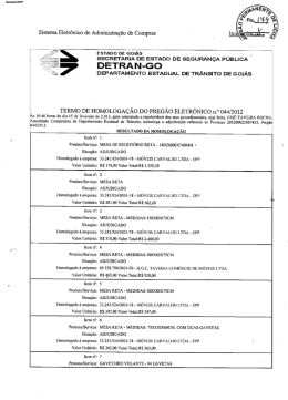 Termo de Homologação