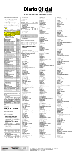 publica&ccedil;&atilde;o no di&aacute;rio oficial do estado de s&atilde;o paulo