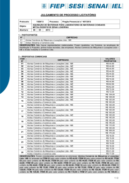 Julgamento PREGAO PRESENCIAL 407